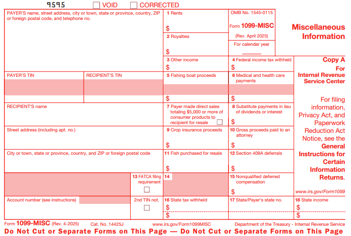 Form 1099 MISC