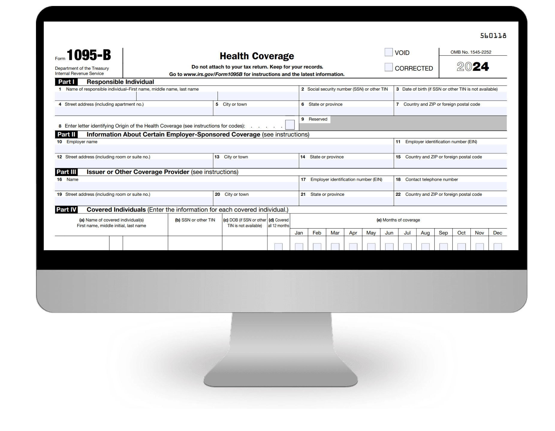 Form 1095-B for 2023