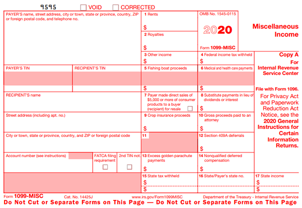 Form 1099 MISC Due Date
