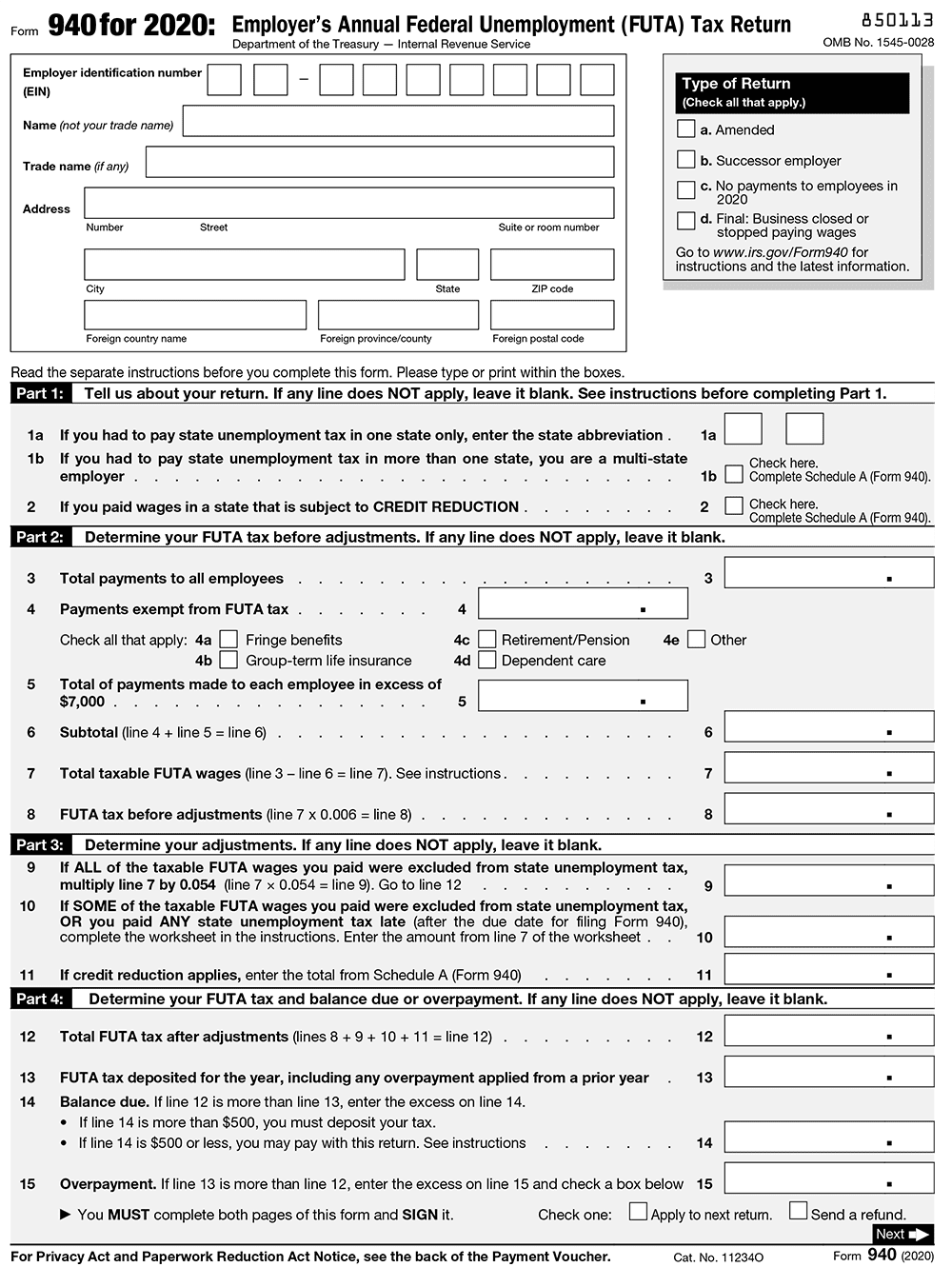 Form 940