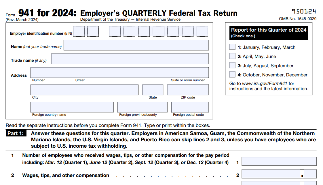 Form 941 Due Date