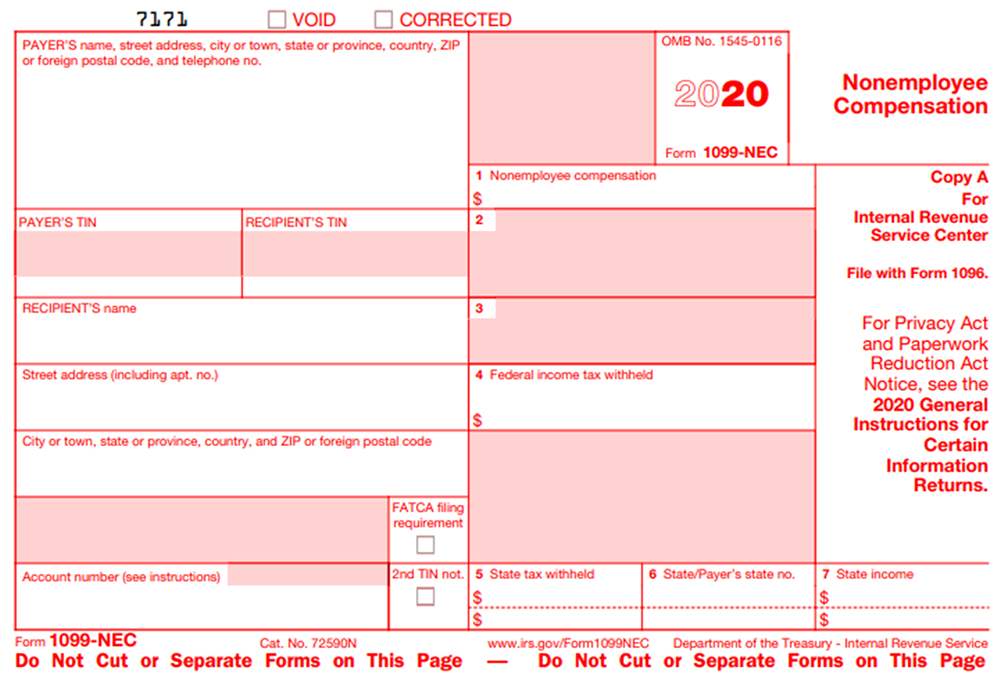 Form 1099 NEC