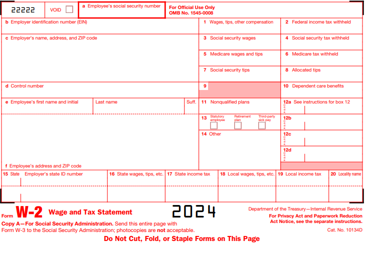 2024 Form w-2