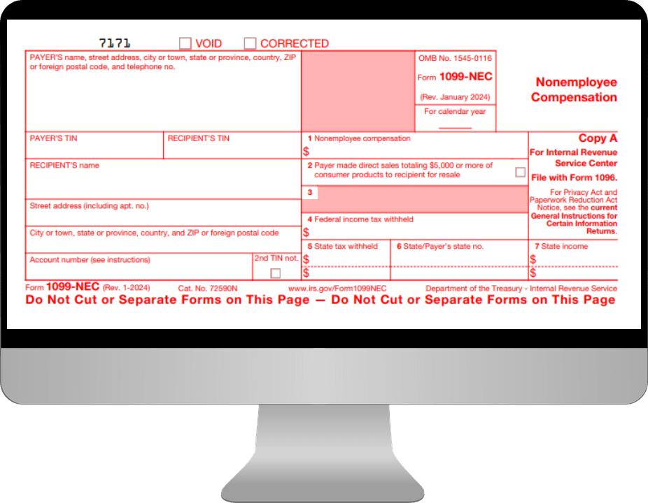  Form 1099 NEC for 2023