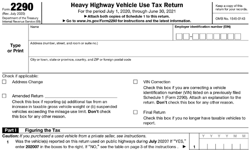 How To Complete Form 2290