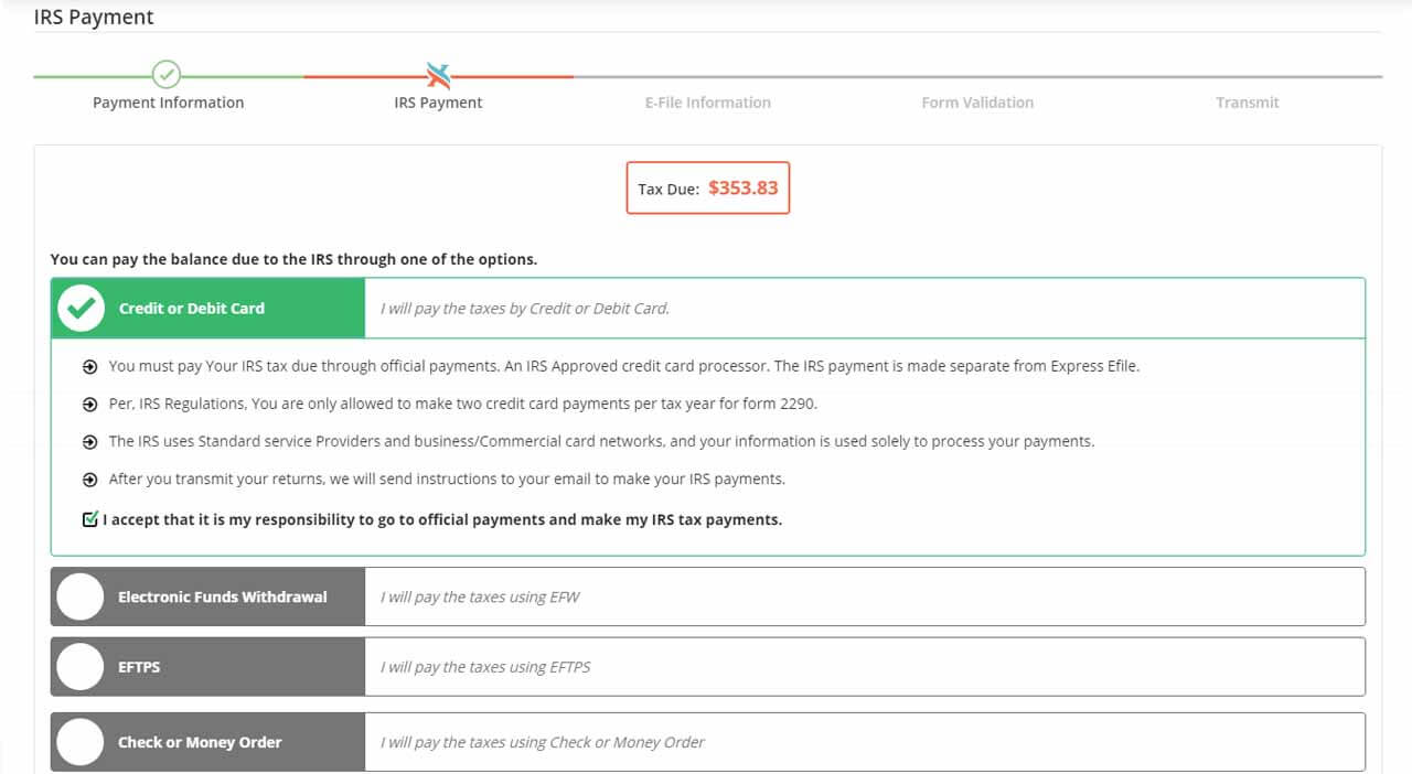 E-file Your Form 2290