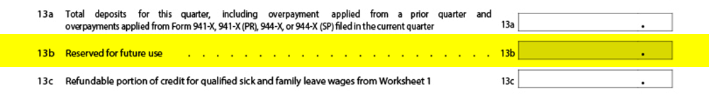 line13b - 2021 Q1 Form 941