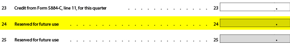 line 24 - 2021 Q1 Form 941