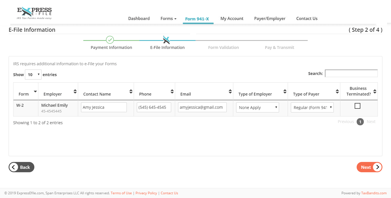 e-File directly with the IRS/SSA