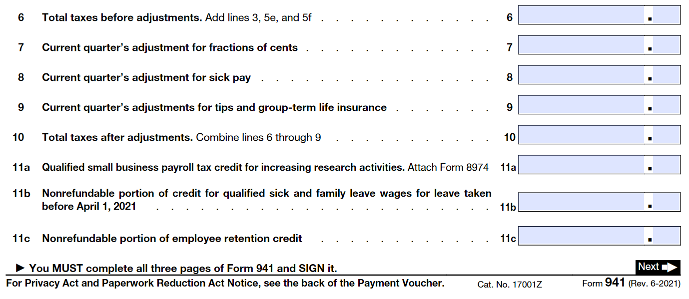 IRS Form 941 Instructions for 2021 How to fill out Form 941