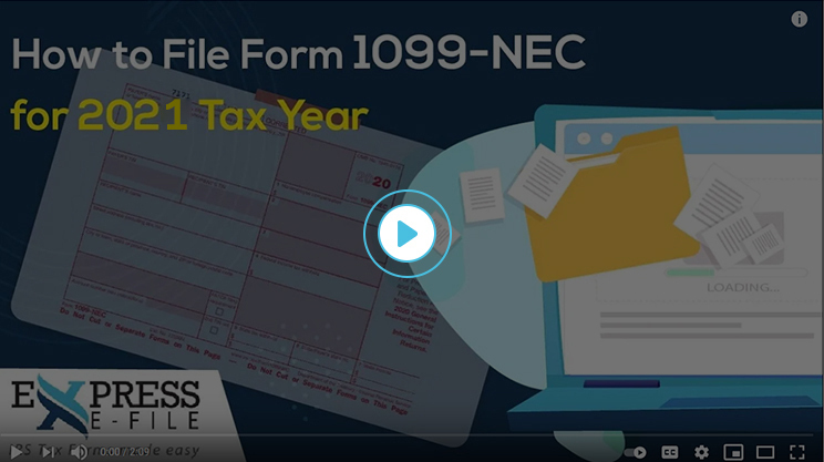 How to File Form 1099-NEC for 2020 tax year