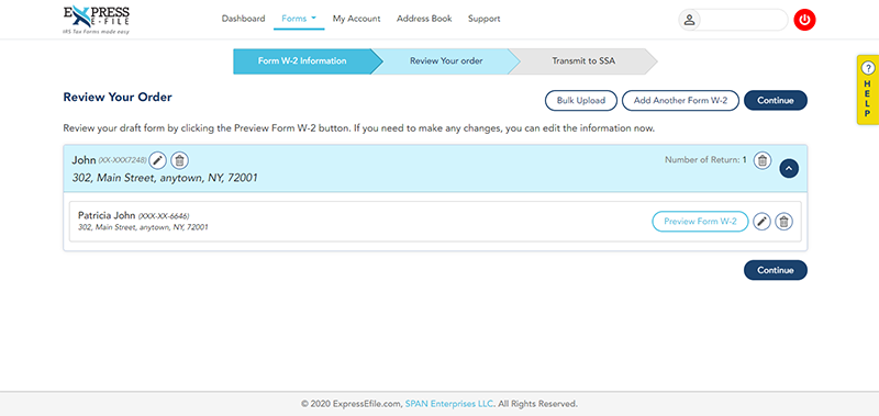 Review Form W-2