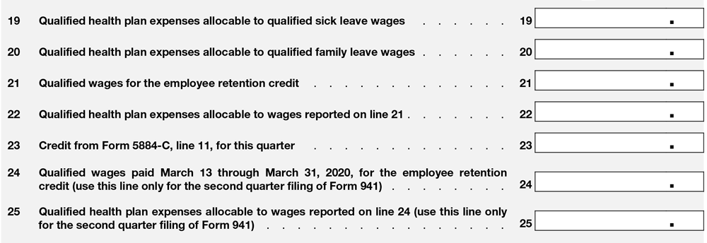 IRS Form 941 Updates