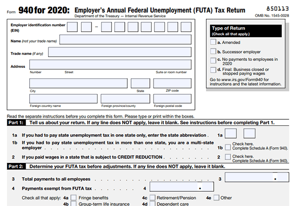 IRS Form 940