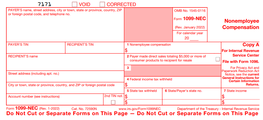 About Form 1099-NEC