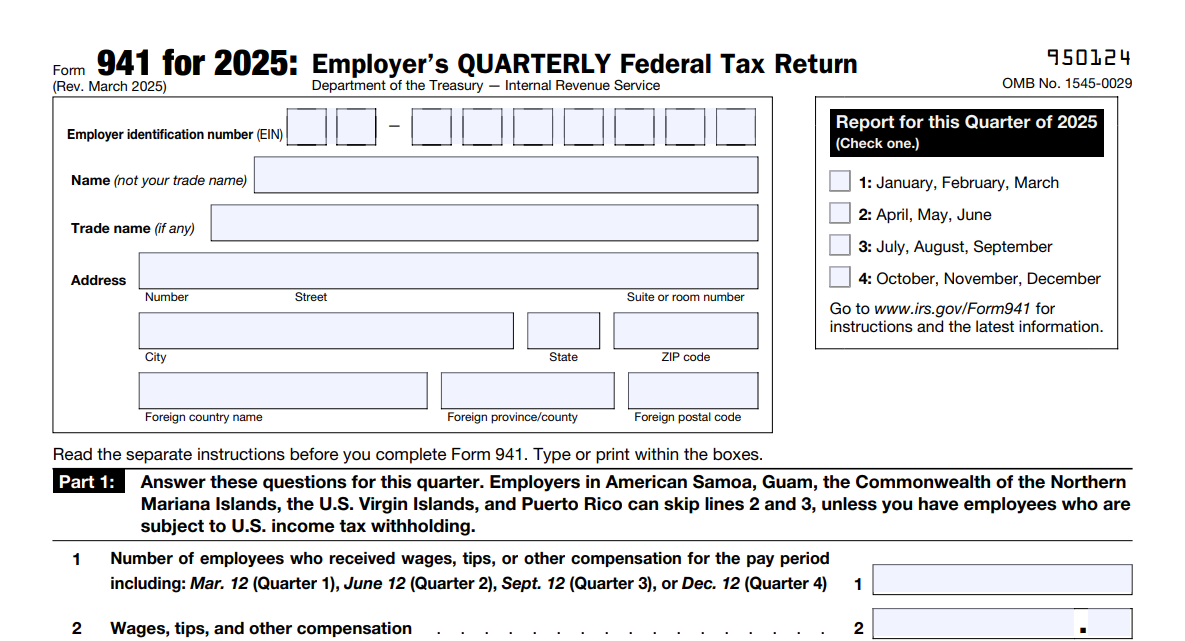 What is Form 941